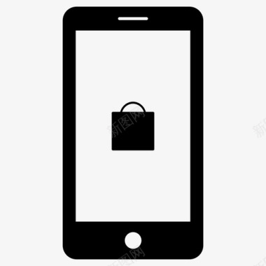 网购手机购物图标图标