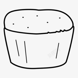 蛋糕包装纸采购产品松饼素食松饼小吃图标高清图片
