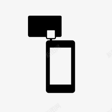 信用卡阅读器iphone移动支付图标图标