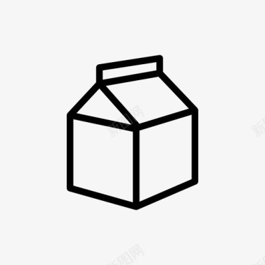 牛奶盒果汁盒饮料图标图标