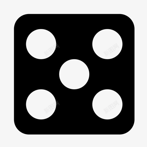它说滚球5Numbers图标svg_新图网 https://ixintu.com 5 BoardGames Box Cube Games Numbers Tray 你说 它说 滚球5