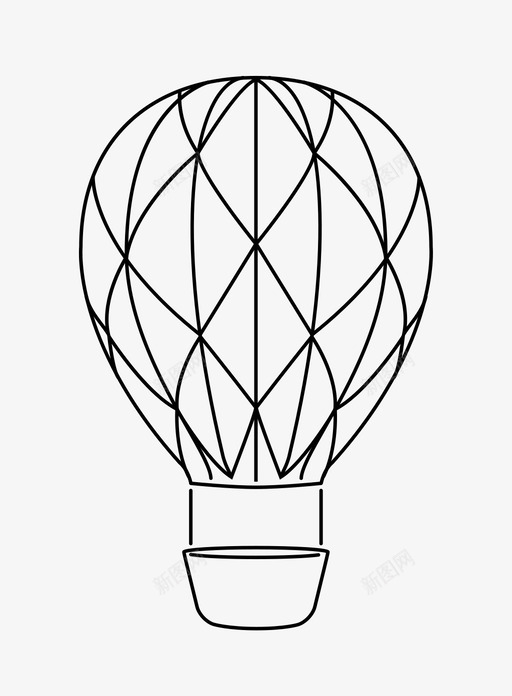 热气球上升旅行图标svg_新图网 https://ixintu.com 上升 旅行 旅行者 气球 热气球 运输 运输方式 飞行