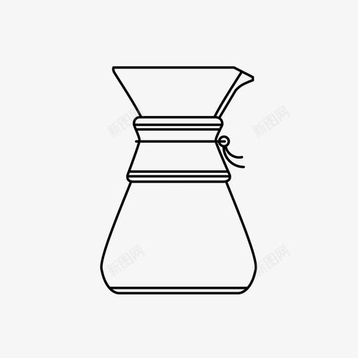 chemex早晨浓缩咖啡图标svg_新图网 https://ixintu.com chemex 咖啡 咖啡因 咖啡机 早晨 浓缩咖啡 滴水 酿造咖啡 饮料