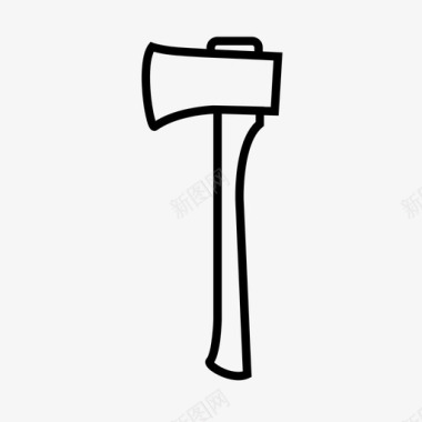 斧头木头武器图标图标