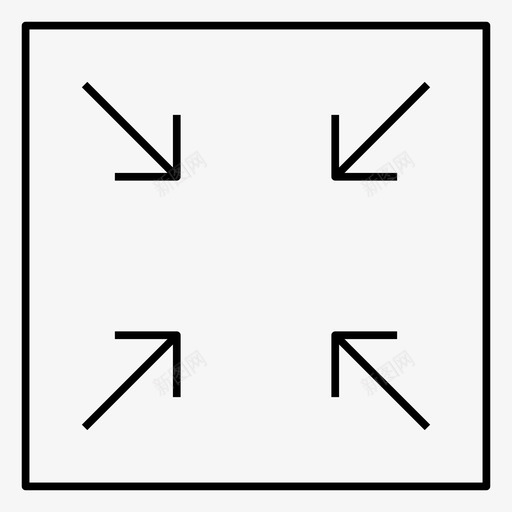 放大按钮关闭图标svg_新图网 https://ixintu.com 关闭 小 按钮 收缩 放大 最小化 细节 轮廓