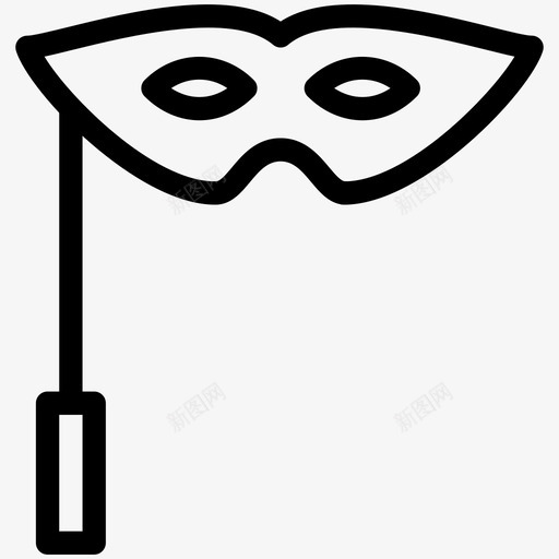 面具标志形状图标svg_新图网 https://ixintu.com 化妆舞会 女孩 女性 对象 形状 插图 标志 线图标 聚会 面具 面具派对