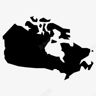 加拿大访问旅游图标图标