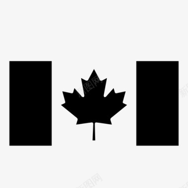 加拿大国旗旅行国旗图标图标