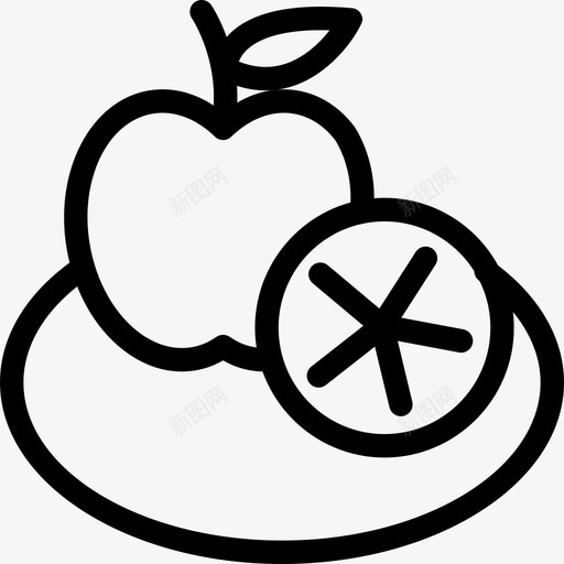 采购产品水果苹果和柠檬盘子图标svg_新图网 https://ixintu.com 厨房 柑橘 橘子 水果 烹饪 盘子 苹果和柠檬 酸橙 采购产品水果