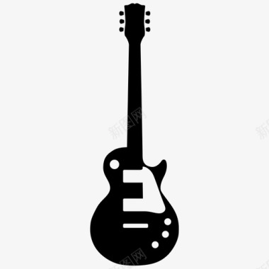 电吉他摇滚乐音乐家图标图标
