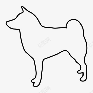腊八犬动物狗图标图标