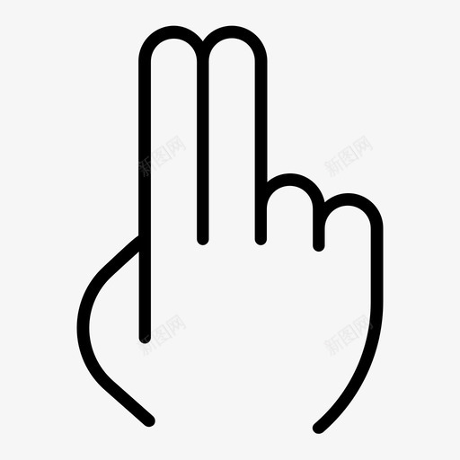 两个手指ui触摸图标svg_新图网 https://ixintu.com ui 两个手指 手 手势 拇指 指针 滑动 界面 移动 触摸