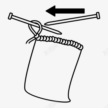 脱模编织机针织图标图标