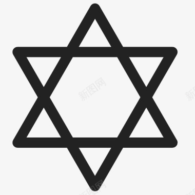 犹太教信仰犹太图标图标