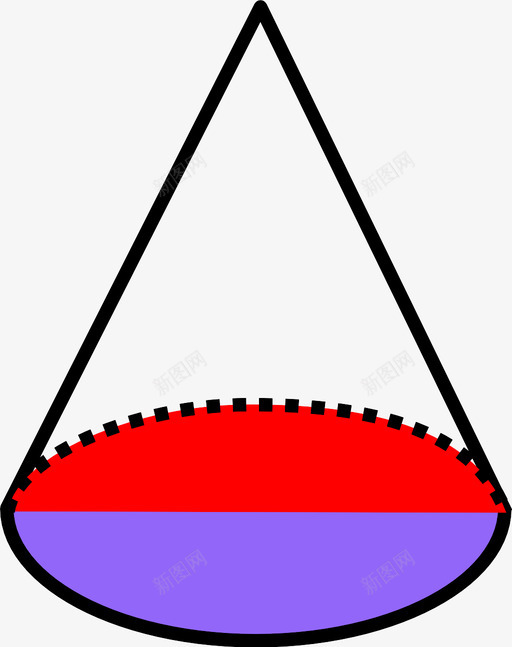 右圆锥体形状对象图标svg_新图网 https://ixintu.com 三维形状 几何体 右圆锥体 对象 形状