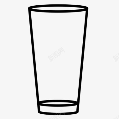 玻璃杯专用玻璃杯服务杯图标图标
