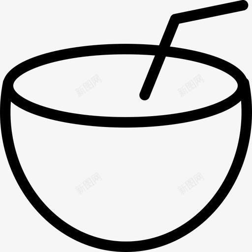 椰子汁饮料椰子水图标svg_新图网 https://ixintu.com 新鲜椰子汁 椰子水 椰子汁 饮料