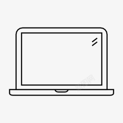 MacBook视网膜笔记本电脑技术屏幕图标高清图片