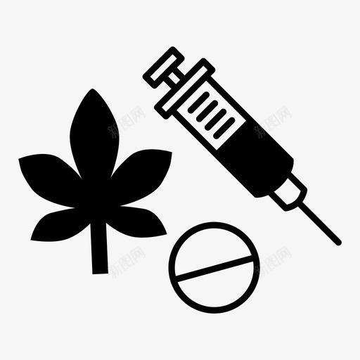 吸食毒品大麻图标svg_新图网 https://ixintu.com 吸食毒品 大麻