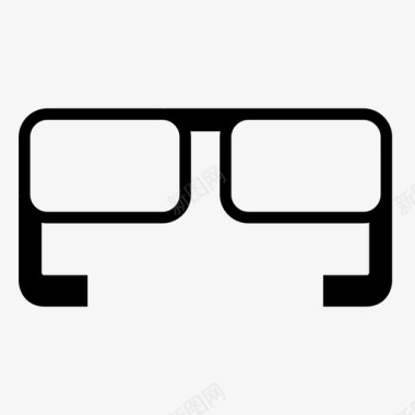眼镜视图看见图标图标