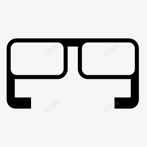 眼镜视图看见图标svg_新图网 https://ixintu.com 光学 看见 眼镜 观看 视图 视觉 阅读眼镜
