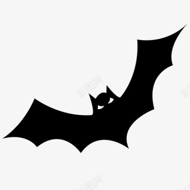 蝙蝠惊悚恐怖图标图标