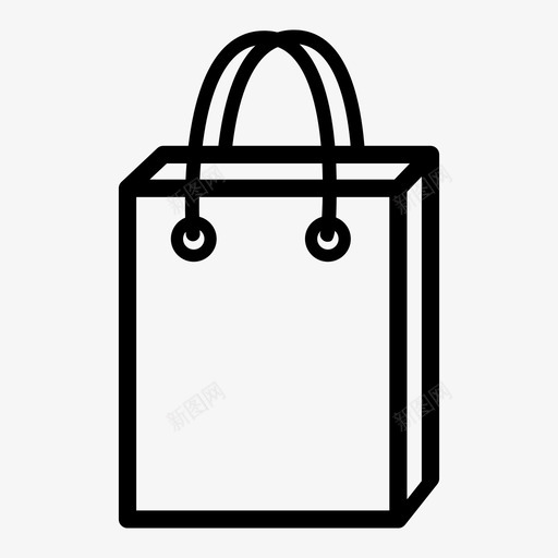购物袋购物者钱包图标svg_新图网 https://ixintu.com 塑料袋 把手 礼品袋 纸袋 结账 购物者 购物袋 钱包 随身携带