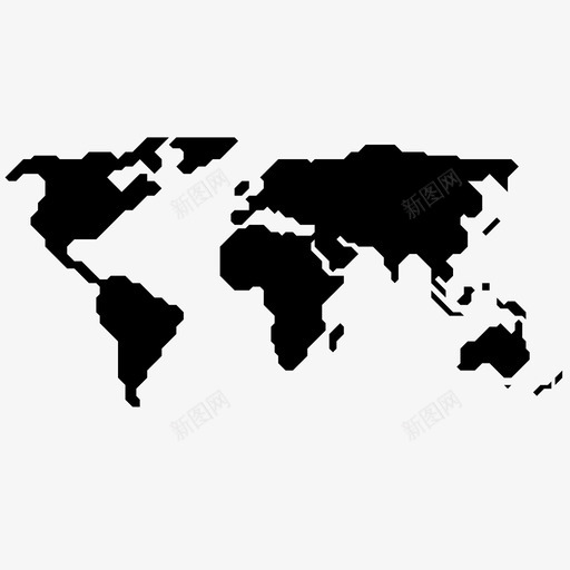 世界平面图北方图标svg_新图网 https://ixintu.com 世界 亚洲 全球 北方 国家 地图 地球 大陆 平面图 欧洲 澳大利亚