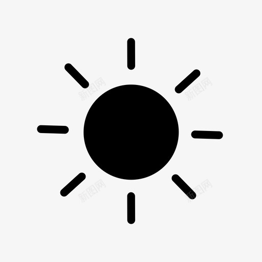 太阳天气状况阳光图标svg_新图网 https://ixintu.com 天气01 天气状况 天气预报 太阳 晴天 自然 要素 阳光