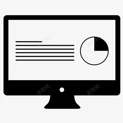 图表分析计算机图标svg_新图网 https://ixintu.com 事实 信息 分析 图表 报告 数据 统计 计算机 饼图