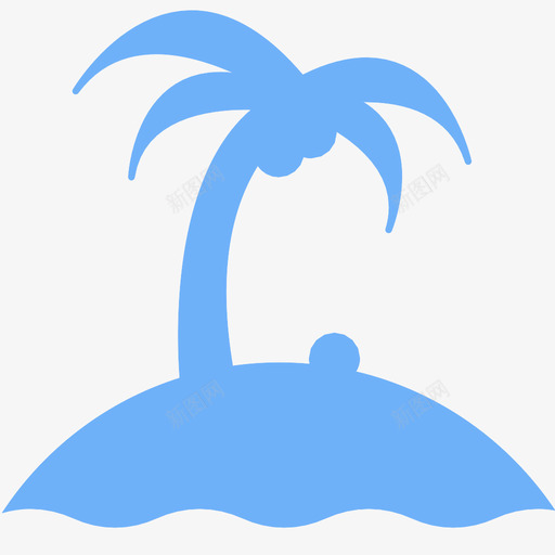 岛度假热带岛屿图标svg_新图网 https://ixintu.com 岛 度假 放松 旅游 棕榈树 椰子 海洋 海滩 热带岛屿