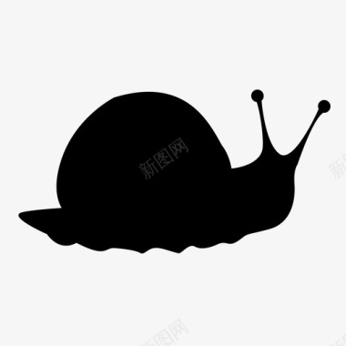 蜗牛动物腹足动物图标图标