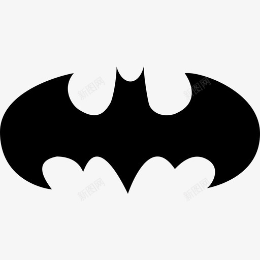 蝙蝠张开翅膀标志变体动物随机图标svg_新图网 https://ixintu.com 动物 蝙蝠张开翅膀标志变体 随机图标