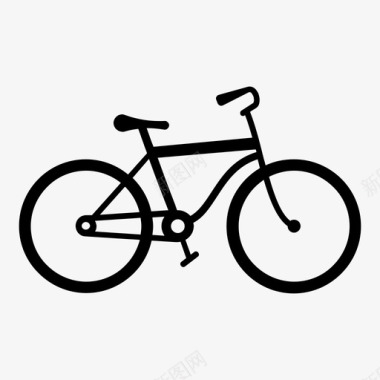 自行车脚踏板骑图标图标