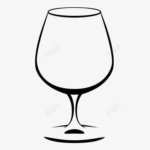 玻璃器皿郁金香杯图标svg_新图网 https://ixintu.com 啤酒杯 器皿 杯子 玻璃 空的 郁金香杯 酒杯 饮料