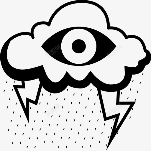 风暴观察天气状况观察风暴图标svg_新图网 https://ixintu.com 下雨 下雨天气 天气状况 暴风雨天气 观察风暴 雷暴 风暴观察