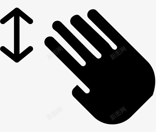 四个手指拖动实心图标标志svg_新图网 https://ixintu.com 交互式手势 四个手指拖动 实心图标 屏幕 平板电脑 形状 技术 标志 移动 触摸手势实心 选择