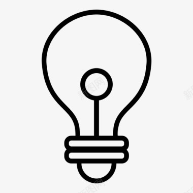 电灯泡创意照明图标图标