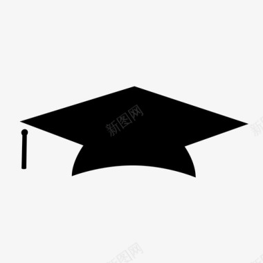 砂浆板帽子毕业帽图标图标