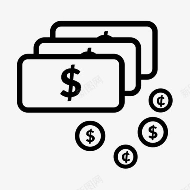 货币储蓄付款图标图标