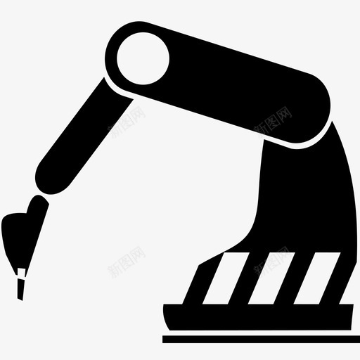 机器人装配装配线图标svg_新图网 https://ixintu.com 创新 工业 工厂 技术 机器人 装配 装配线