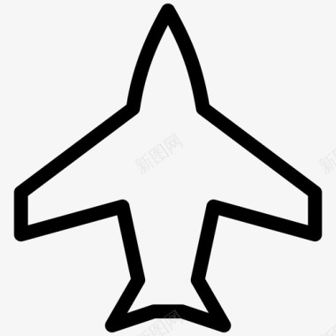 飞机运输形状图标图标