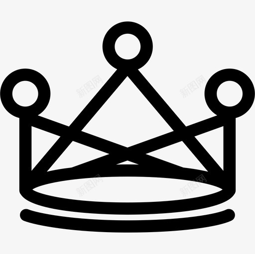 由线条和圆圈构成的皇冠变体皇冠图标svg_新图网 https://ixintu.com 由线条和圆圈构成的皇冠变体 皇冠