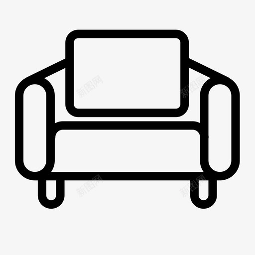椅子坐椅座椅图标svg_新图网 https://ixintu.com 坐椅 家具 座椅 日常用品 椅子 物品