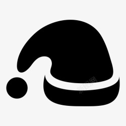 冬天圣诞帽圣诞老人北极图标高清图片