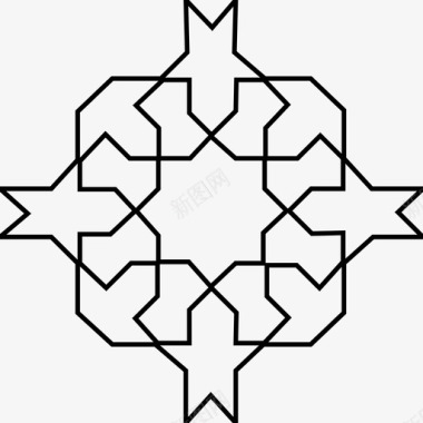 阿拉伯式法特米几何图标图标