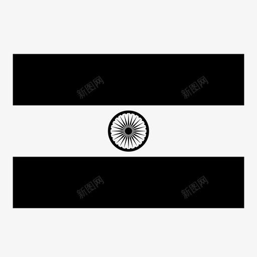 印度国旗旅游国旗图标svg_新图网 https://ixintu.com 世界国旗 会徽 印度国旗 国旗 地点 旅游