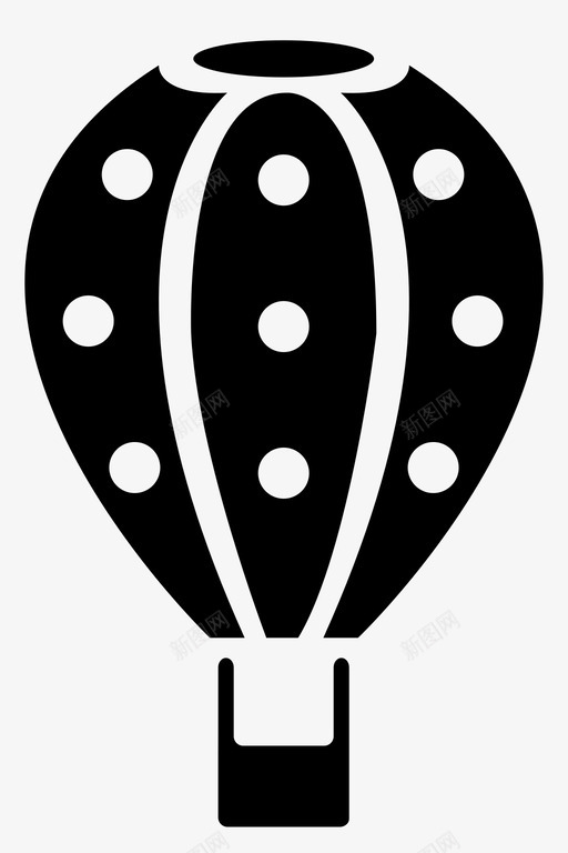 热气球旅行运输图标svg_新图网 https://ixintu.com 天空 旅行 热气球 热空气 运输 通勤 飞行