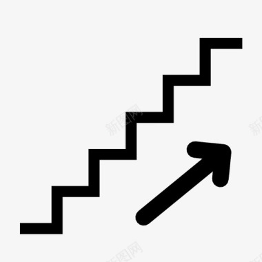 上楼楼梯井楼梯图标图标
