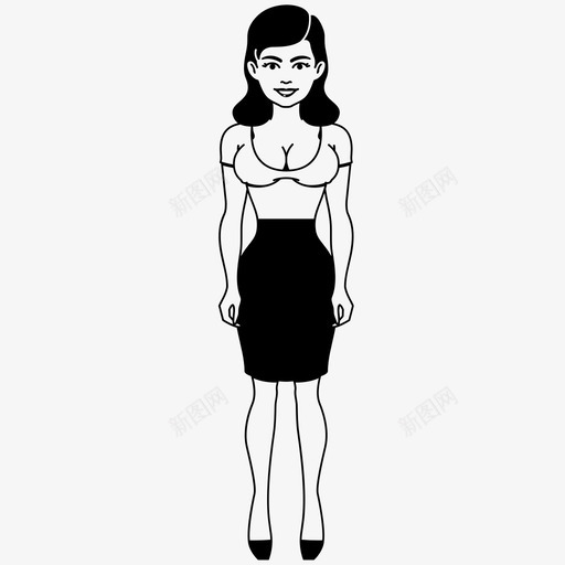 女人风格人图标svg_新图网 https://ixintu.com 人 女人 女孩 性格 身体 身材 风格